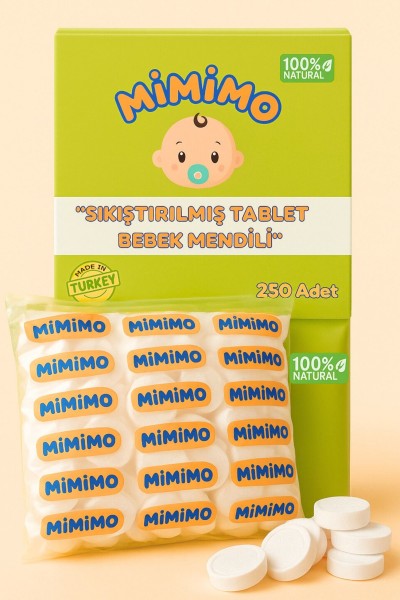 Sihirli Tablet Islak Mendil 250 Adet - Mimimo Sihirli Tablet Islak Mendil 250 Adet - Mimimo
