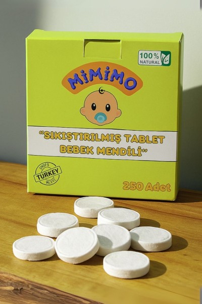 Sihirli Tablet Islak Mendil 250 Adet - Mimimo Sihirli Tablet Islak Mendil 250 Adet - Mimimo
