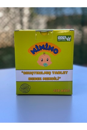 Sıkıştırılmış Tablet Mendil 250 Adet - Lioris