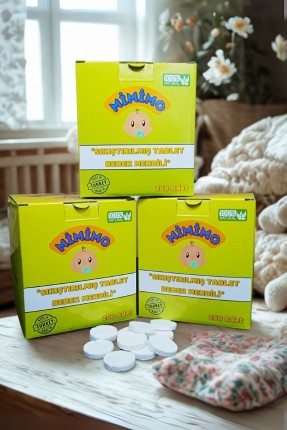 Sıkıştırılmış Tablet Islak Mendil 250 Adet x 3 Kutu - Mimimo