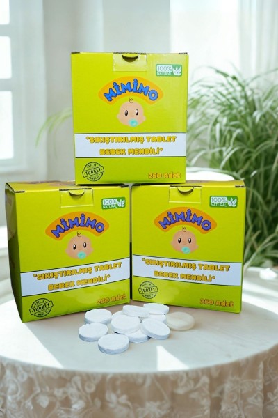 Sihirli Tablet Islak Mendil 250 Adet x 3 Kutu - Lioris Sihirli Tablet Islak Mendil 250 Adet x 3 Kutu - Lioris