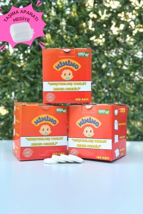 Sıkıştırılmış Tablet Islak Mendil 100 Adet x 3 Kutu - Mimimo