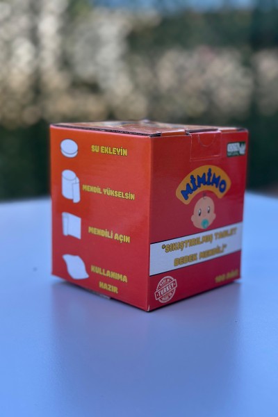 Sıkıştırılmış Tablet Islak Mendil 100 Adet x 2 Kutu - Mimimo