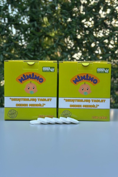 Sihirli Tablet Islak Mendil 250 Adet x 2 Kutu - Mimimo