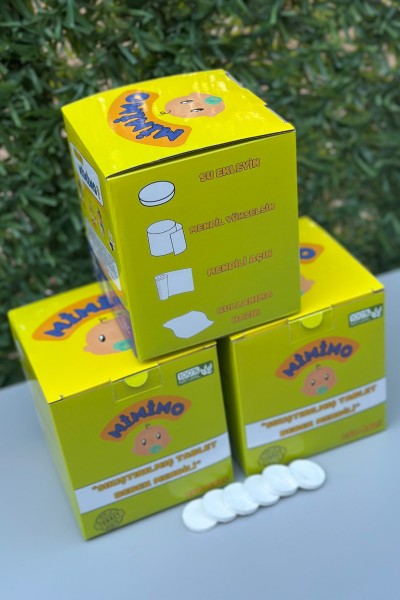 Sihirli Tablet Islak Mendil 250 Adet x 3 Kutu - Mimimo Sihirli Tablet Islak Mendil 250 Adet x 3 Kutu - Mimimo