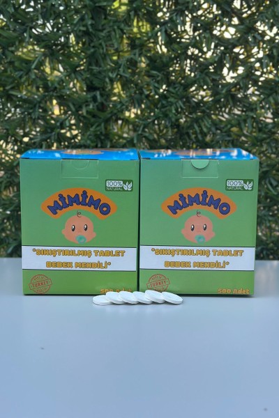 Sıkıştırılmış Tablet Islak Mendil 500 Adet x 2 Kutu - Mimimo Sıkıştırılmış Tablet Islak Mendil 500 Adet x 2 Kutu - Mimimo