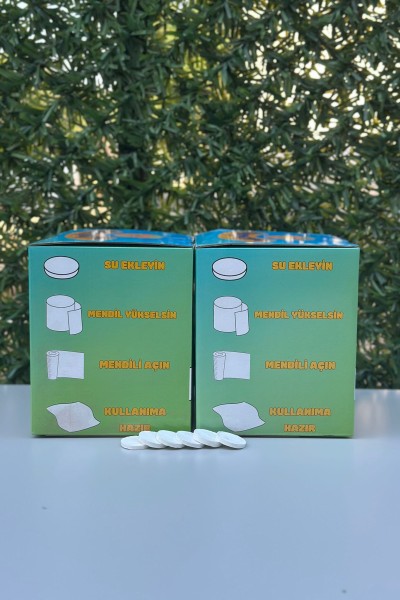 Sıkıştırılmış Tablet Islak Mendil 500 Adet x 2 Kutu - Mimimo Sıkıştırılmış Tablet Islak Mendil 500 Adet x 2 Kutu - Mimimo