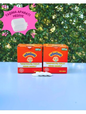 Sıkıştırılmış Tablet Islak Mendil 100 Adet x 2 Kutu - Mimimo